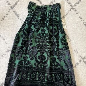 Black and Green Shift Dress- Max Studio